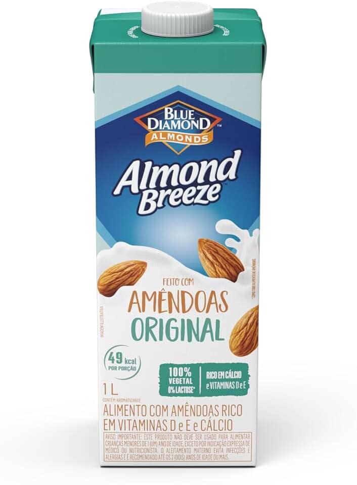 Alimento com Amendoa Almond Breeze Original 1L
