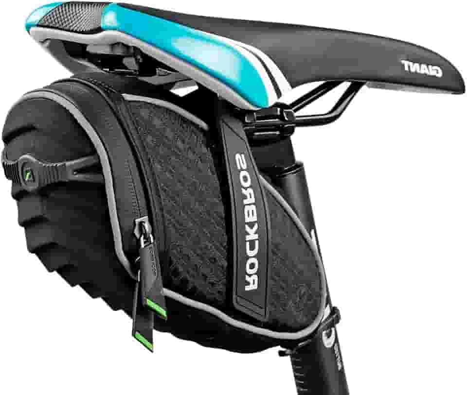 Bolsa De Selim Banco Bicicleta Rockbros Preta 1.2 Litros Top