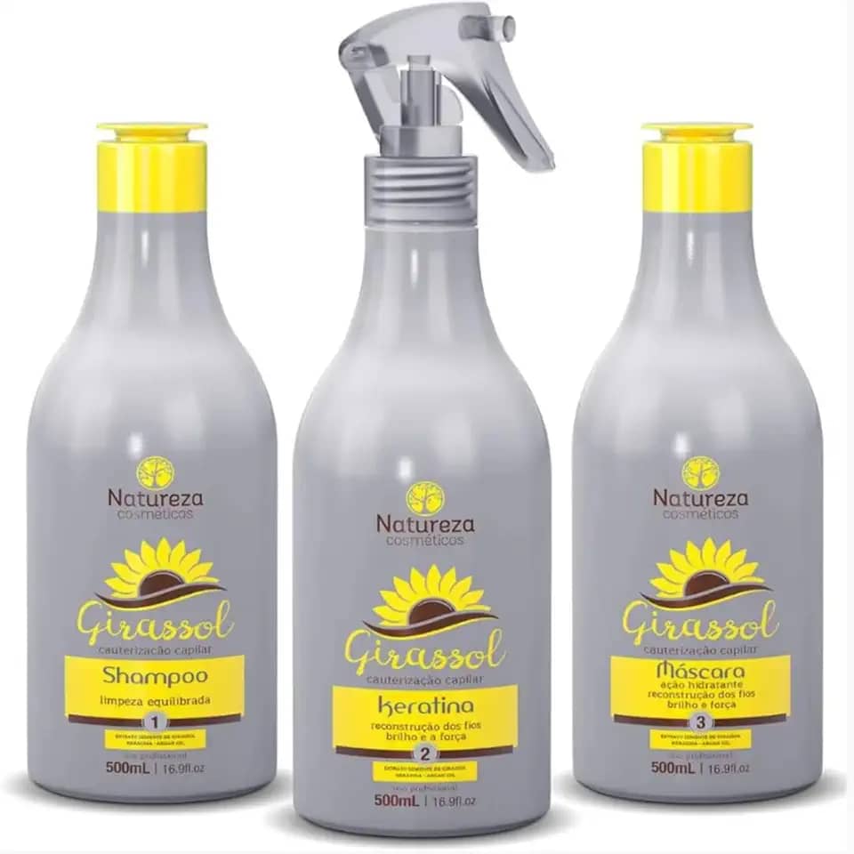 Kit Cauterização Capilar Girassol - Natureza Cosméticos