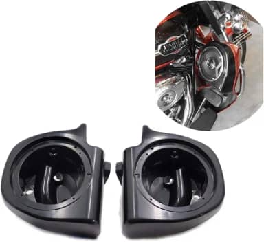 Caixa de som HTTMT HL1584-052F-R/L- 16,5 cm compatível com Harley Touring 1993-2013 carenagens ventiladas inferiores