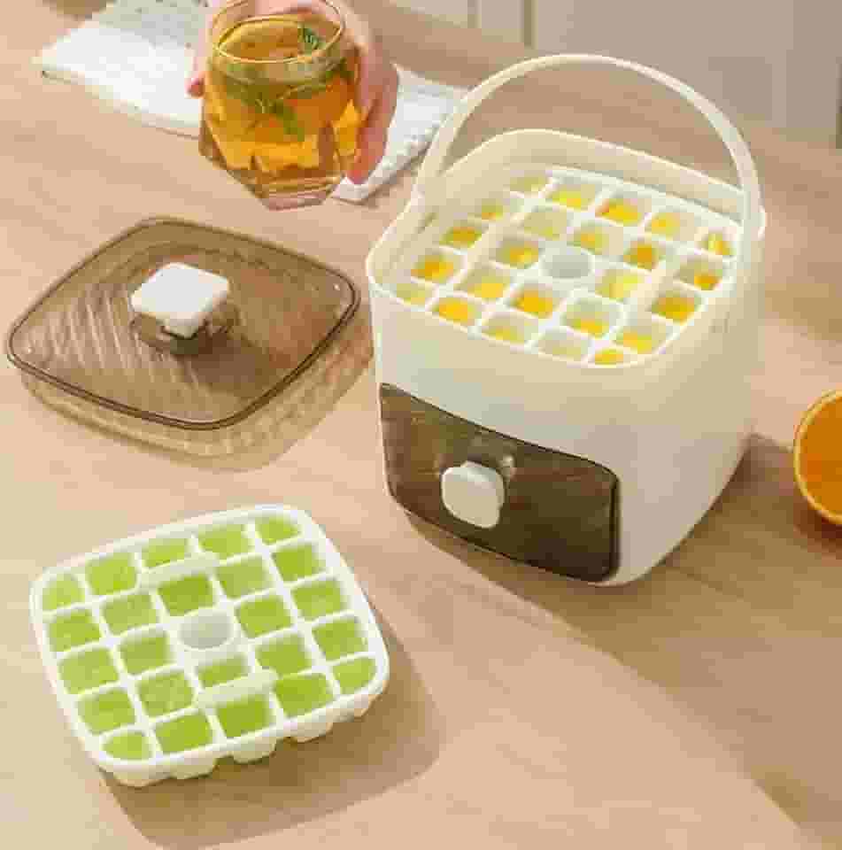 Máquina de Gelo Portátil para Bancada, Fabricação Rápida, com Gaveta de Armazenamento (Branco)