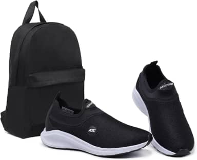 Tênis Ortopédico Unissex Tipo Meia Ascension + Mochila Basica | Calce Fácil, Leve, Confortável – Ideal para Caminhada, Academia e Uso Diário