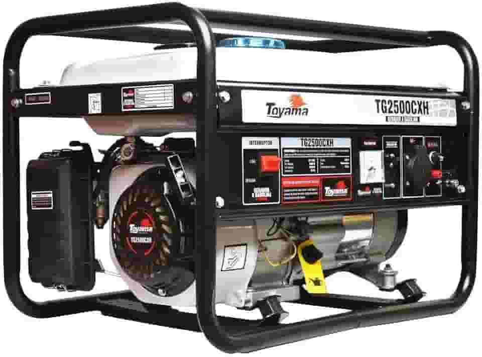 GERADOR TOYAMA GASOLINA TG2500CXH MONOFASICO 220V 2200W PARTIDA MANUAL COM SENSOR DE OLEO