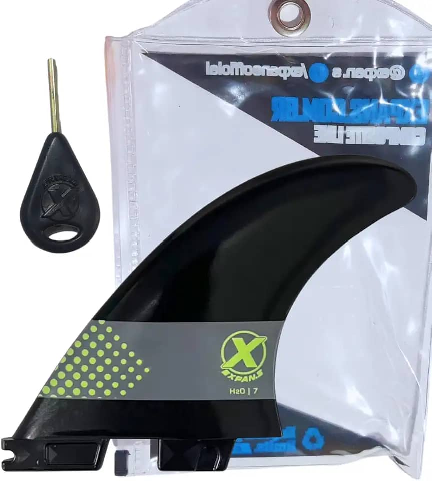 Jogo de Quilha H207 Large Expans - Jogo de Quilha Encaixe FCS2 para Prancha de Surf H207 EXPANS