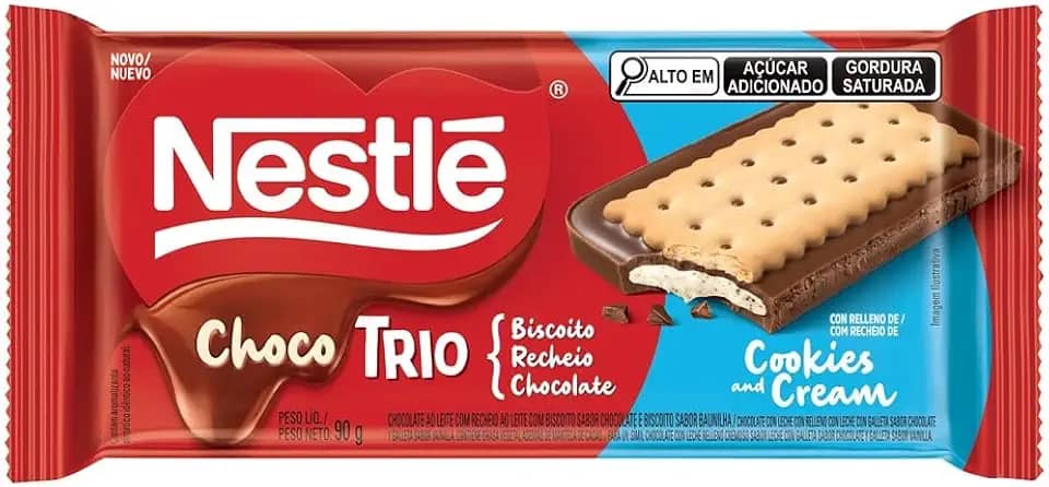 Chocolate Chocotrio NESTLÉ Cookies & Cream 90g