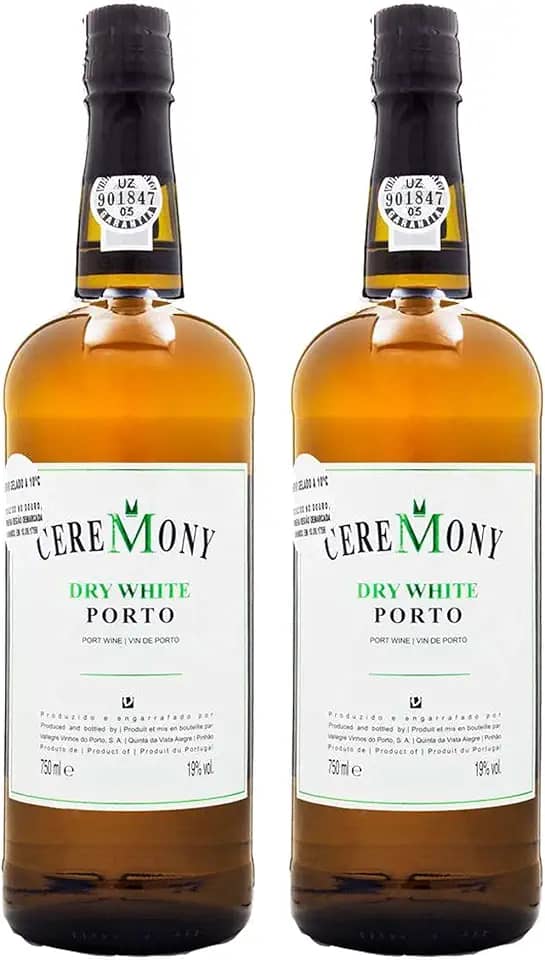 Kit 2x Vinho do Porto Português Ceremony Branco 750ml