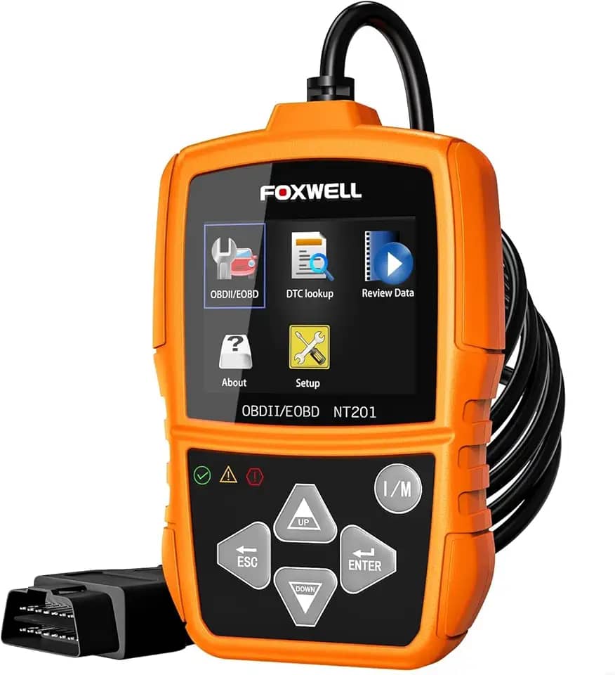 FOXWELL NT201 OBD2 Scanner Automotivo em Portugues Brasil Motor de Verificação do lLeitor de Código Profissional Ferramentas de Diagnóstico OBD2