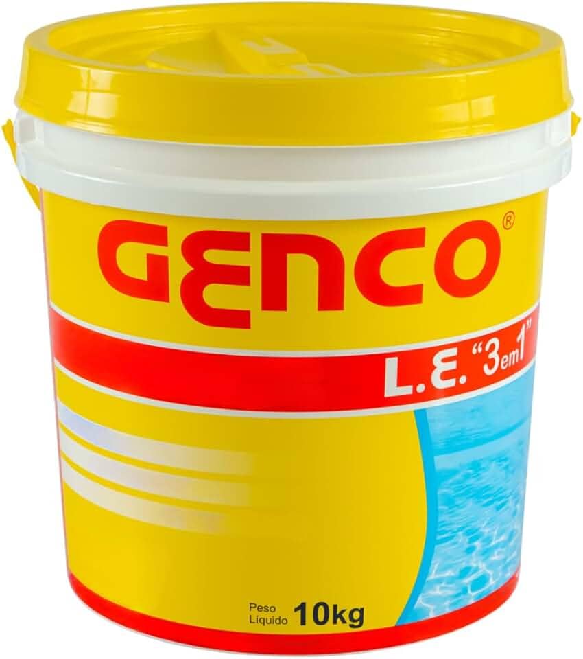 Cloro Granulado 10Kg Genco 3 em 1 para Piscinas – Limpeza e Clareamento