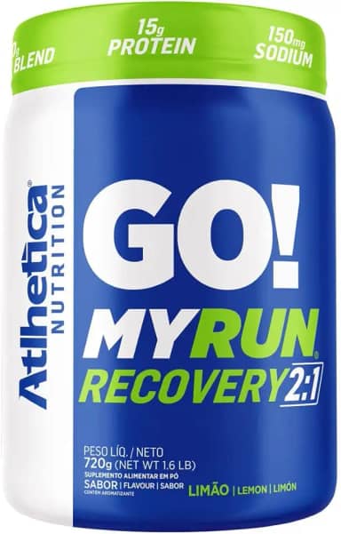 Atlhetica Nutrition Go! My Run Recovery 2:1 (720G) Limão
