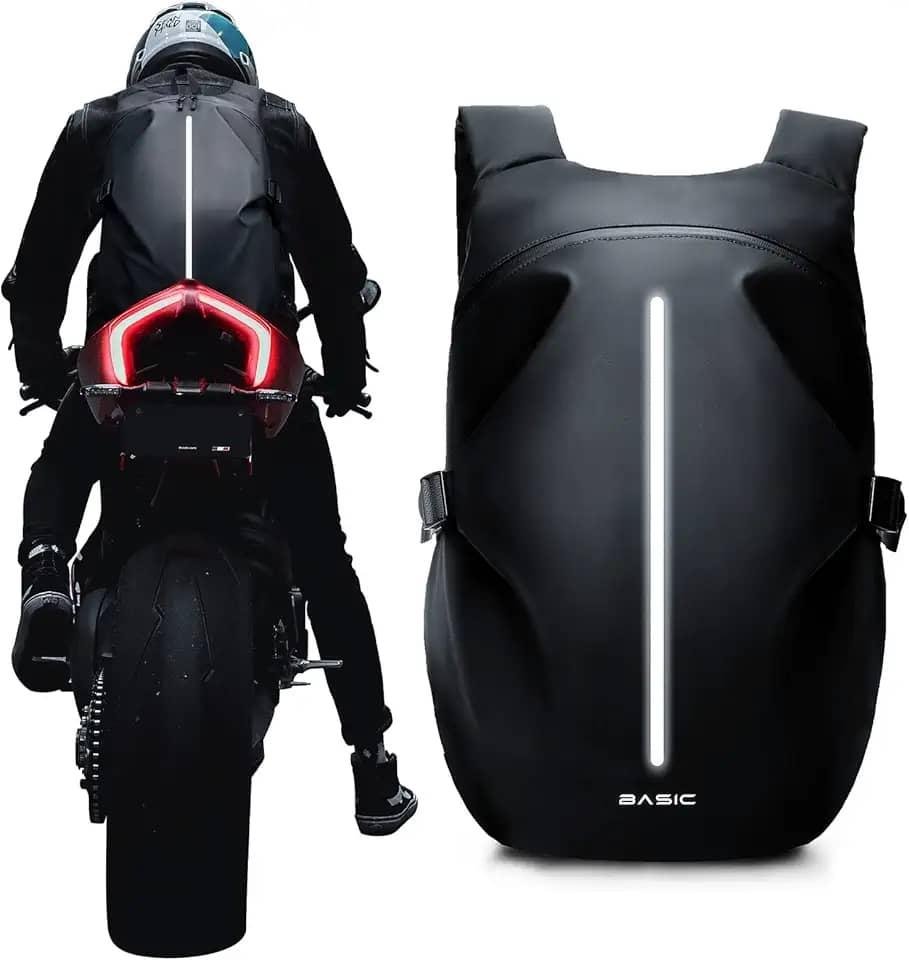 Mochila de motocicleta, mochila de capacete impermeável para homens, acessórios de motocicleta, mochila de viagem