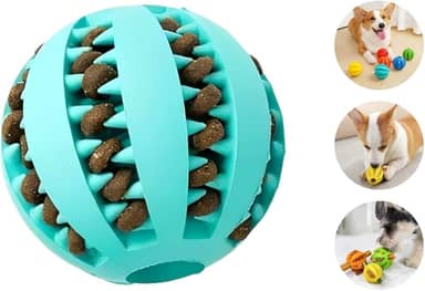 Bolinha Porta Petisco Antistresse Cachorro PETYC Brinquedo Interativo para Cães Enriquecimento Ambiental (Azul)