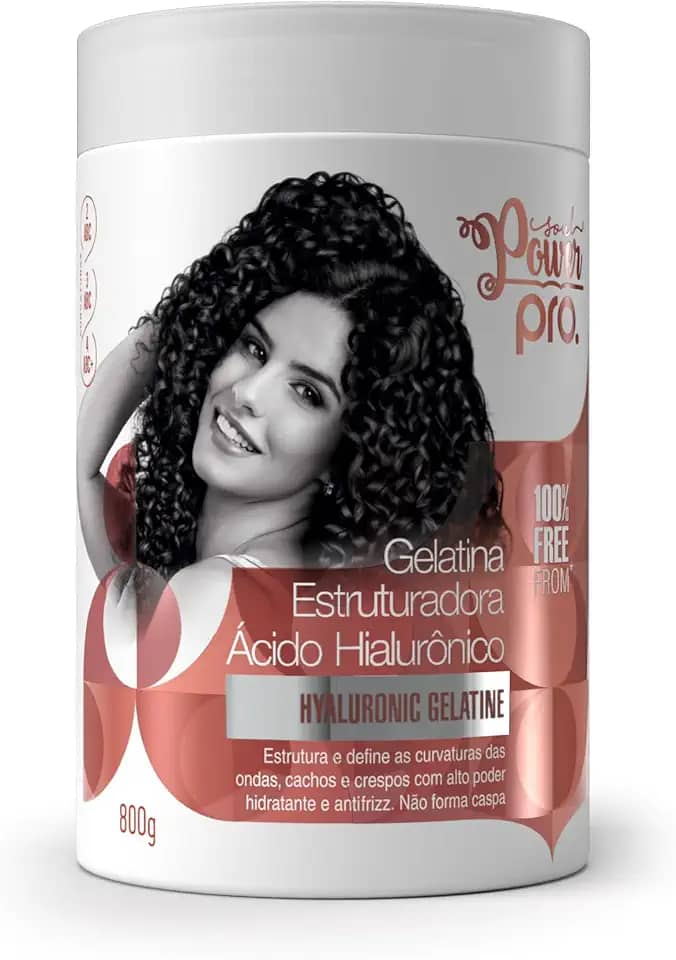 Gelatina Estruturadora Ácido Hialurônico Soul Power PRO - Estrutura e Define as Curvaturas - 800g