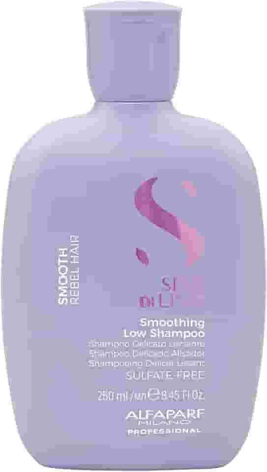 Alfaparf Milano Semi Di Lino Smooth Shampoo – Para cabelos com frizz – Efeito liso e sem frizz - Sem Sulfato – Fórmula Vegana – Controla, hidrata e alisa os cabelos – Qualidade profissional de salão 250ml