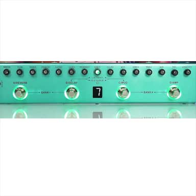 Pedal de Guitarra Multi-Efeitos Tank G, Effects pedaleira guitarra Reverb Delay MOD AMP Bateria lítio cuvave/mvave Recarregável, 36 Presets, 9 amp, 8 IR Cab Slots, 3 Simulação, Delay, Reverb Efeitos