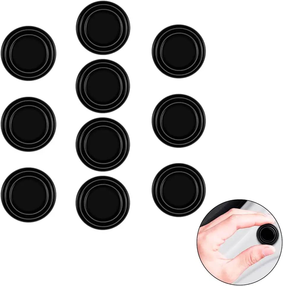 Amortecedor Silicone Contra Pancada Ruido Porta Carro 10 Pçs