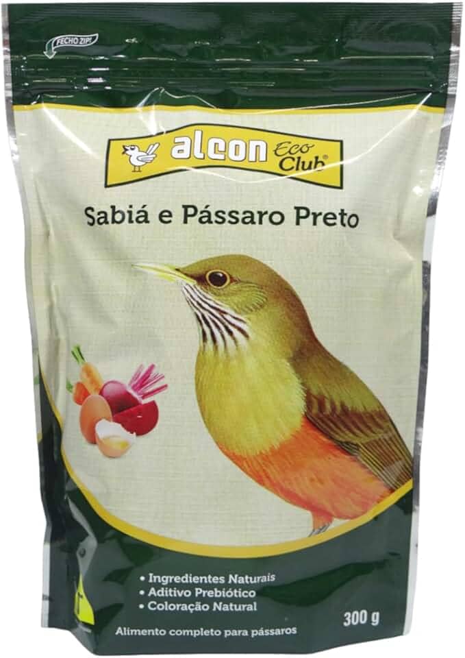 ALCON ECO CLUB SABIÁ E PÁSSARO PRETO 300g