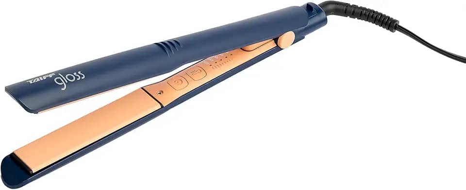 Chapa Taiff Gloss Profissional, 230° azul, cerâmica, Bivolt