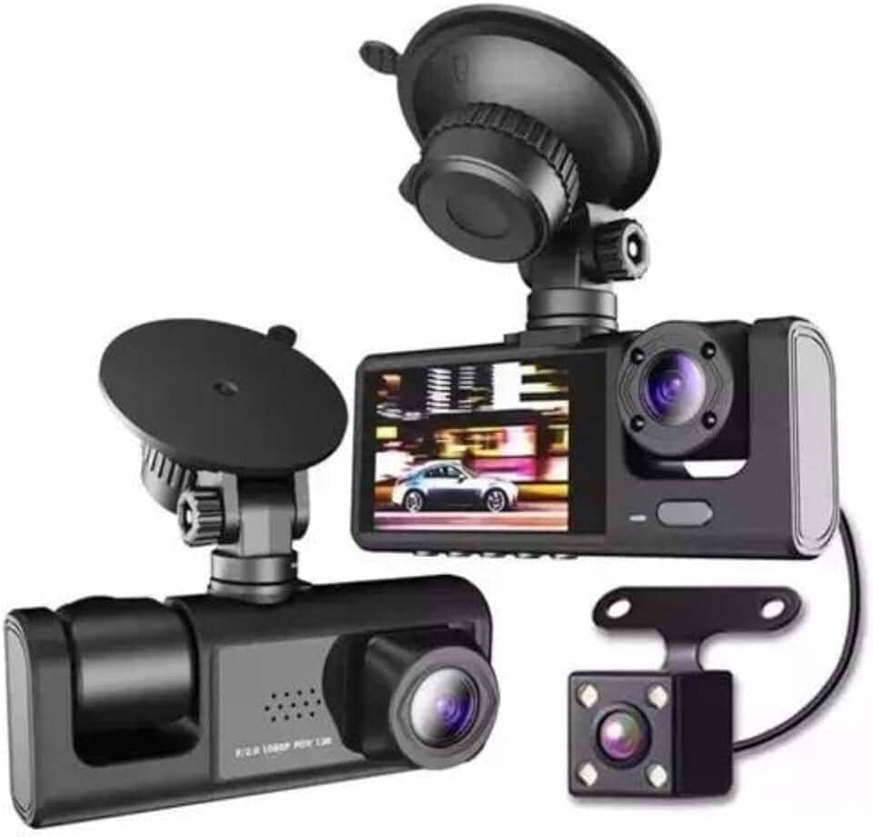 Câmera Veicular Frontal e Ré Filmadora HD Aplicativo de Motorista Automotivo