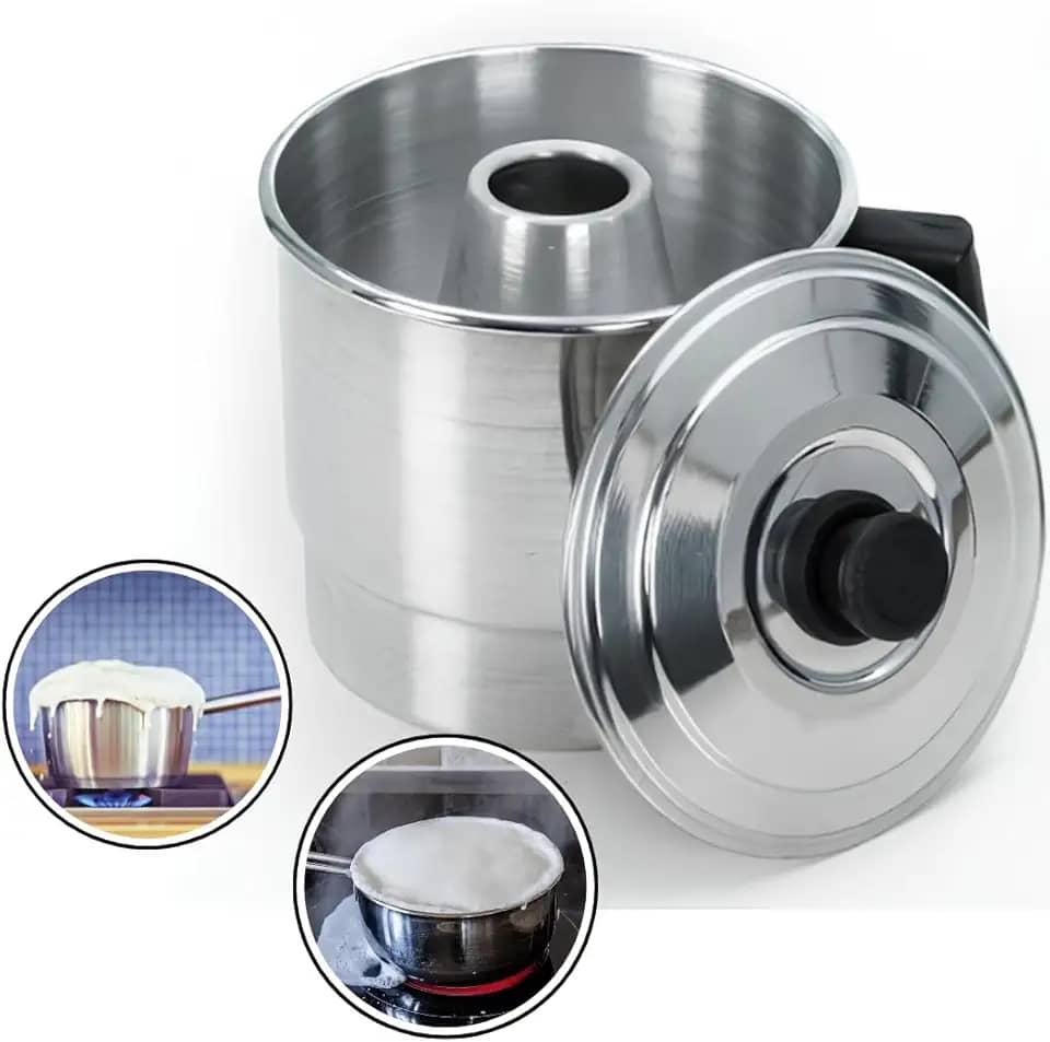 Fervedor Caneco Inderramável 2l Alumínio Polido Cabo de Baquelite