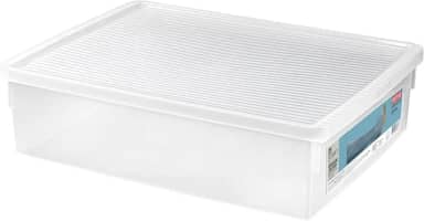 Ordene - Caixa Organizadora Plástica para Botas de 10,2 Litros, Cor Cristal, Linha My Closet