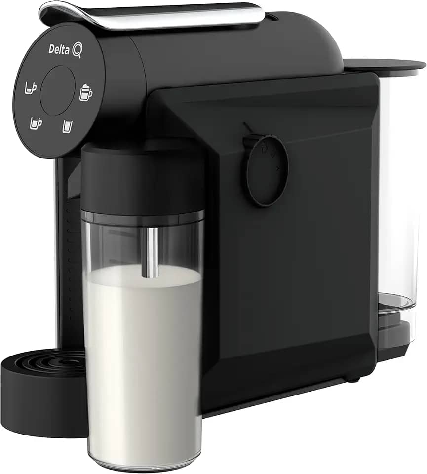 Cafeteira Espresso Cappuccino Mini Mikqool Preta, 127V Delta Q