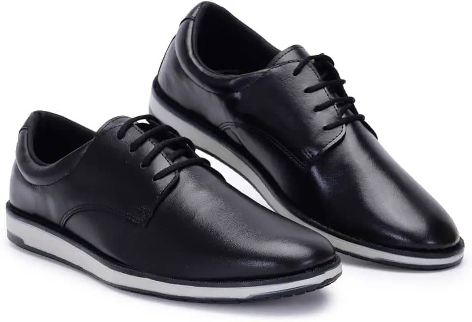 Sapato Social Masculino Derby Cap Toe Sofisticado Confortável Elegante Dia a Dia