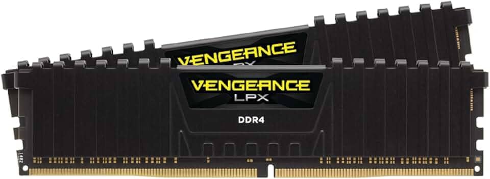 CORSAIR VENGEANCE LPX DDR4 RAM 32GB (2x16GB) 3200MHz CL16-20-20-38 1,35V Intel AMD Desktop Computer Memory - Preto (CMK32GX4M2E3200C16)