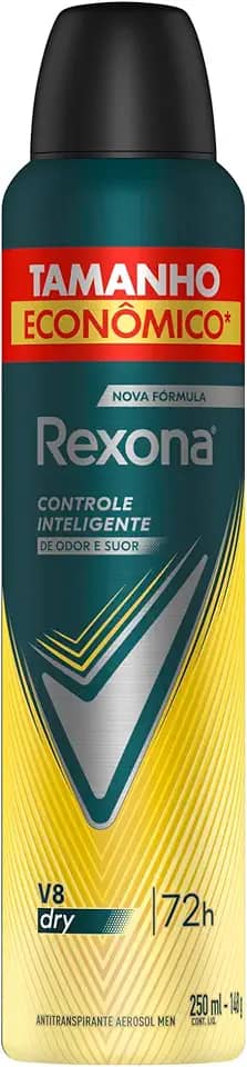 Antitranspirante Aerossol V8 Rexona Men 250Ml Leve Mais Pague Menos, Rexona (A embalagem pode variar)