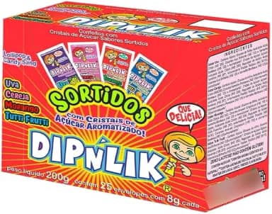 PIRULITO DIPNLIK DE POZINHO C/25 UNIDADES