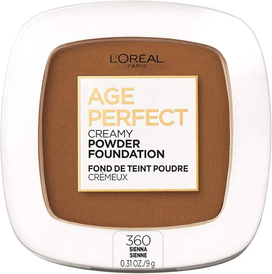 L'Oreal Paris Base Em Pó Cremoso Age Perfect Compacto, 0,31 Onça 360 Siena