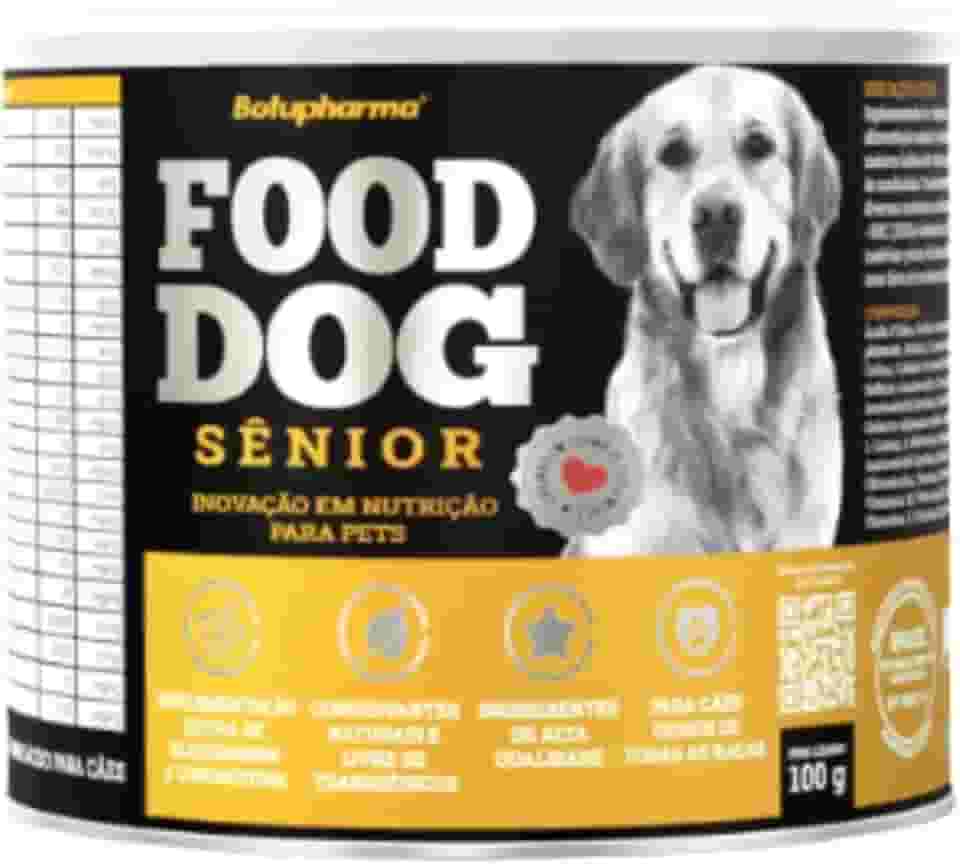 Food Dog Sênior 100g – Suplemento Nutricional para Cães Idosos de Todas as Raças
