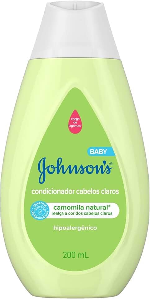 Condicionador Para Bebê Johnson's Baby Para Cabelos Claros, 200ml