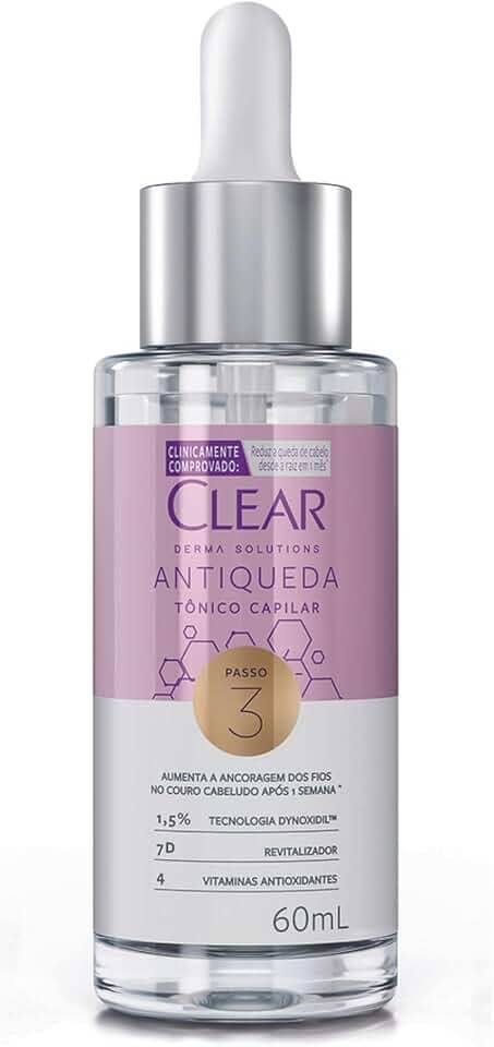 Clear Tônico Capilar Antiqueda Derma Solutions 60Ml