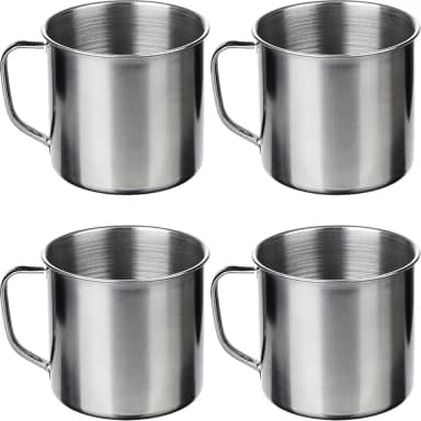 Kit 4 Canecas Inox 450 ml Vintage