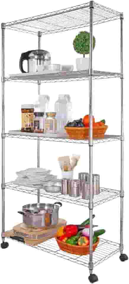 Estante Aço Inox 5 Prateleira Industrial Cozinha 1,55m