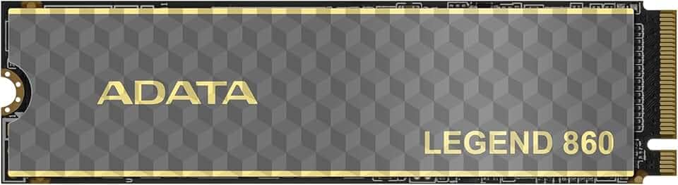 SSD Adata Legend 860 500GB M.2 NVMe Gen4x4, Leitura 6000MB/s, Gravação 5000MB/s, Alta Performance e Compatibilidade com PS5 – SLEG-860-500GCS