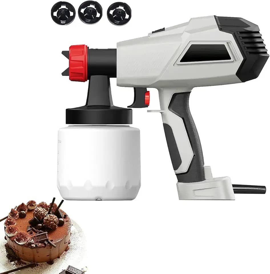 Pistola de pulverização de chocolate, kit de aerógrafo para decoração de bolos, sobremesas, máquina de jateamento de areia, kit de pulverizador de bolo para fazer você mesmo, 700 ml