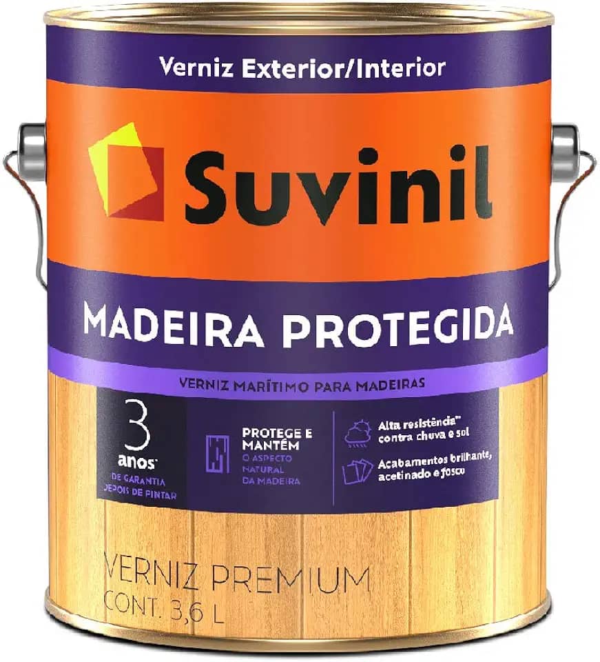 Suvinil Verniz Maritimo Fosco Madeira Protegida 3,6 litros 3,6 litros