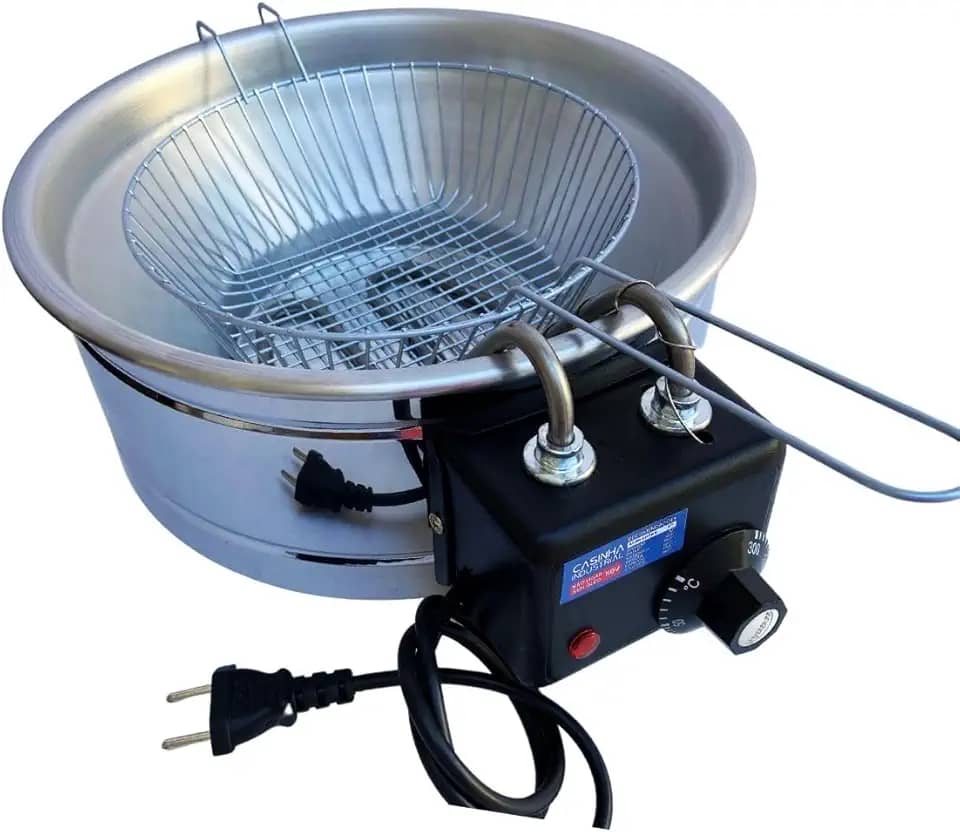 Fritadeira Elétrica Industrial 5 Litros Tacho Redondo (110)