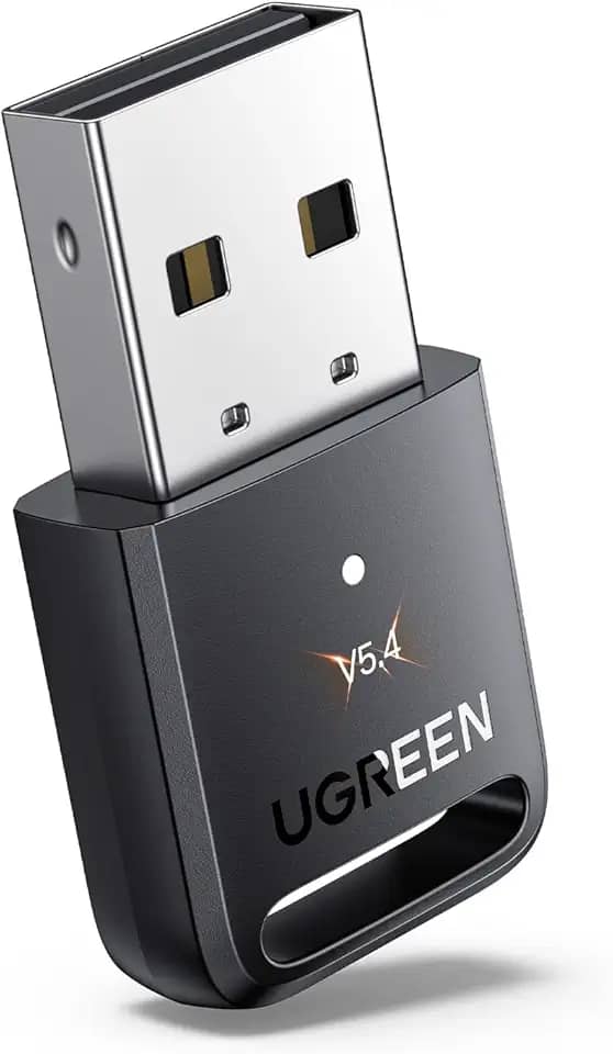 UGREEN Adaptador USB Bluetooth 5.4 para PC, Plug & Play para Windows 11/10/8.1, Receptor e Transmissor para Teclado/Mouse/Fone de Ouvido/Alto-Falantes
