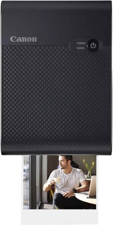 Canon Impressora fotográfica quadrada portátil SELPHY QX10 para iPhone ou Android, preta