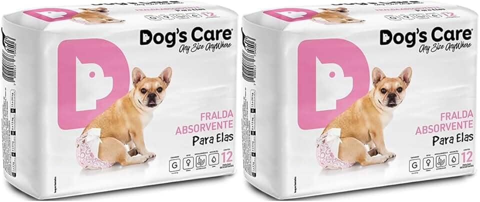 Kit Fralda Higiênica Descartável Para Cachorro Fêmea G 24 unidades