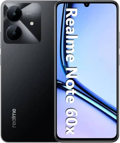 Smartphone Realme Note 60x RMX3938 4GB de RAM/ 128GB/Bateria de 5000mAh e tela de 6,74' 90Hz HD/Midnight Black (Preto)