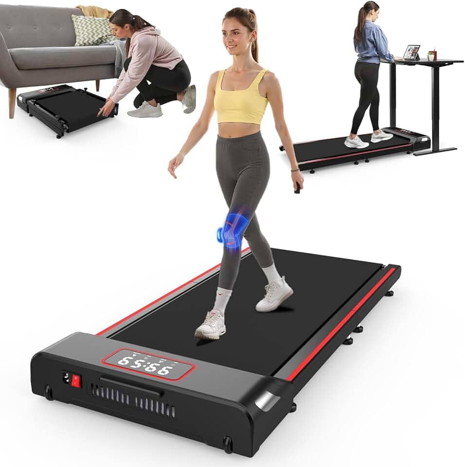 Esteira Eletrônica dobrável para casa e escritório, esteira de 1.5 HP para mesa, pequena, com controle remoto, 120 kg, compactar para espaços pequenos, sem necessidade de montagem-110V