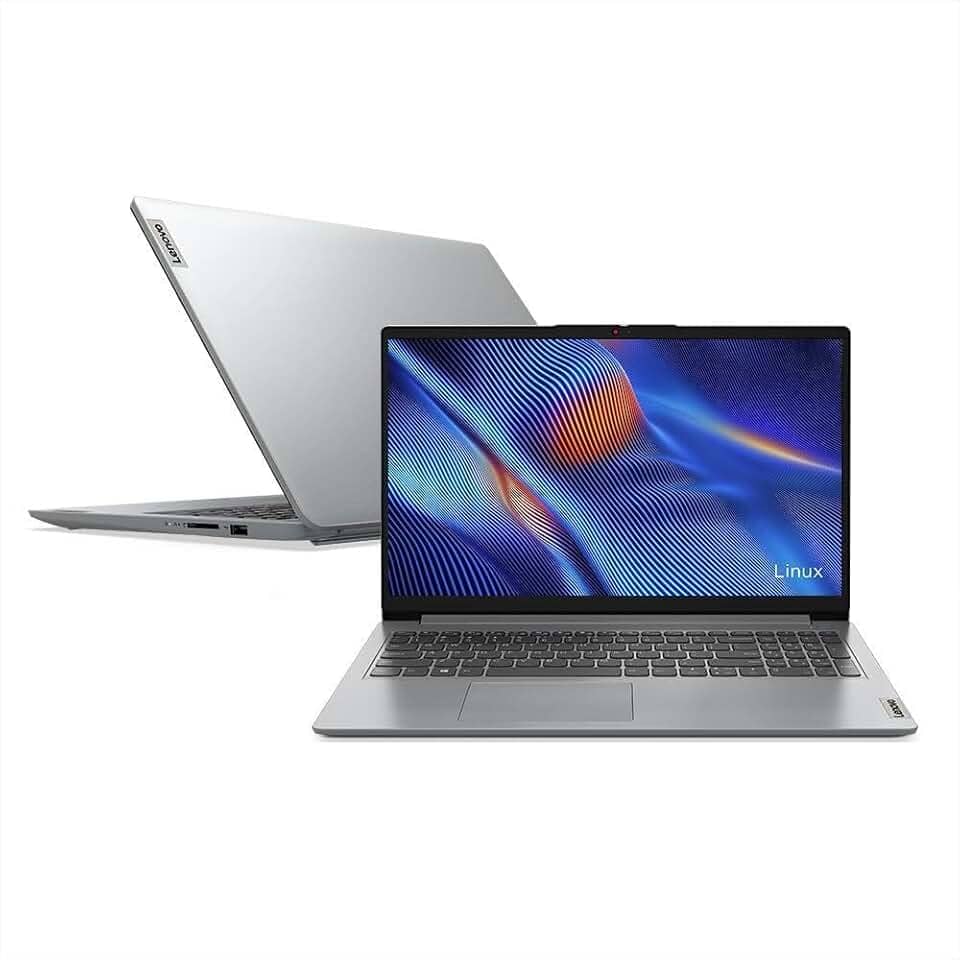 Notebook Lenovo IdeaPad 1i Intel Core i3-1215U 4GB 128GB 15.6" Linux