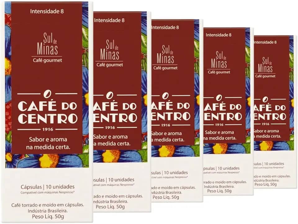 50 Cápsulas Compatíveis com Nespresso®, Café do Centro, Sul de Minas