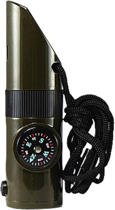 Apito de Sobrevivência Tático 5 em 1 Verde Militar