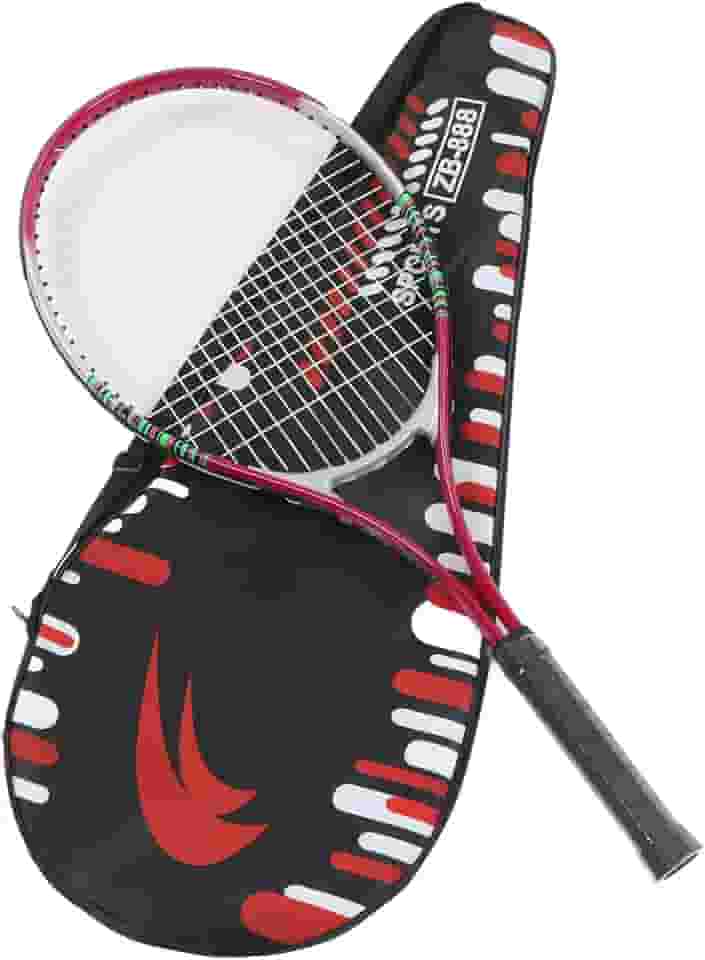 Raquete de tênis profissional de liga de alumínio de 68 cm, leve e resistente, para jogadores intermediários primários, vermelha, 690 mm