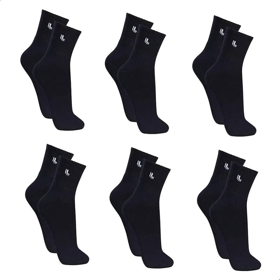 Kit 6 Pares Meias Lupo 3245 Cano Médio Algodão - Sortido