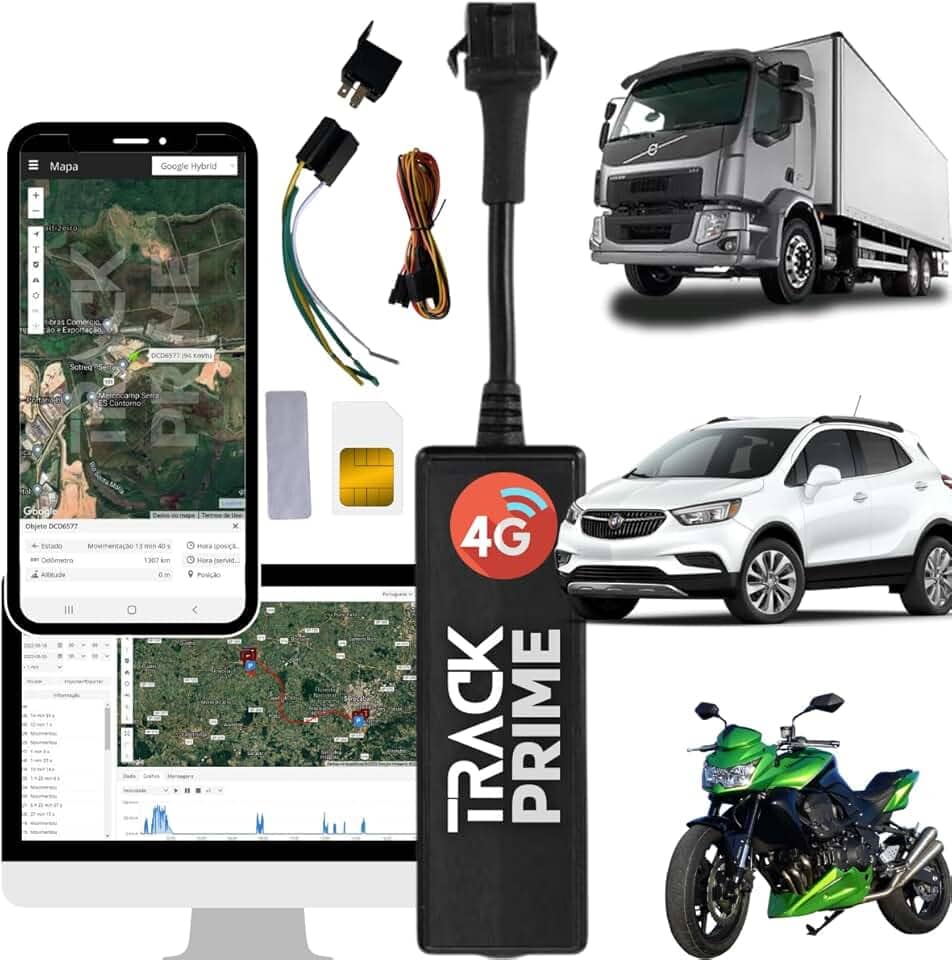 Rastreador Veicular Gps 4g + Chip M2m + Plataforma E App